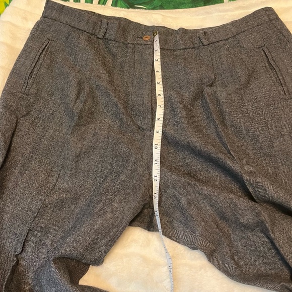 Vintage Avoca Ireland XL High Rise Classic Fall Crop Preppy 100% Wool Pants - Picture 5 of 10